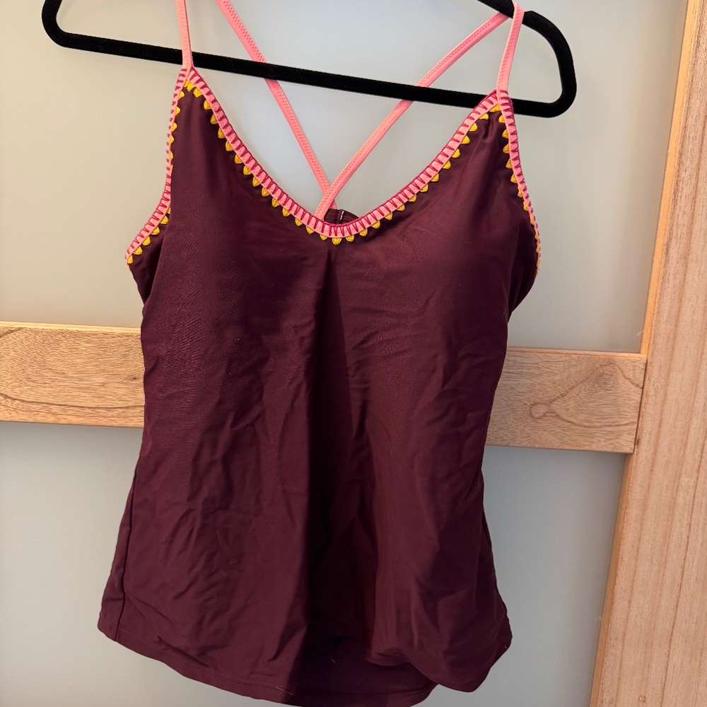 Jessica Simpson purple tankini top